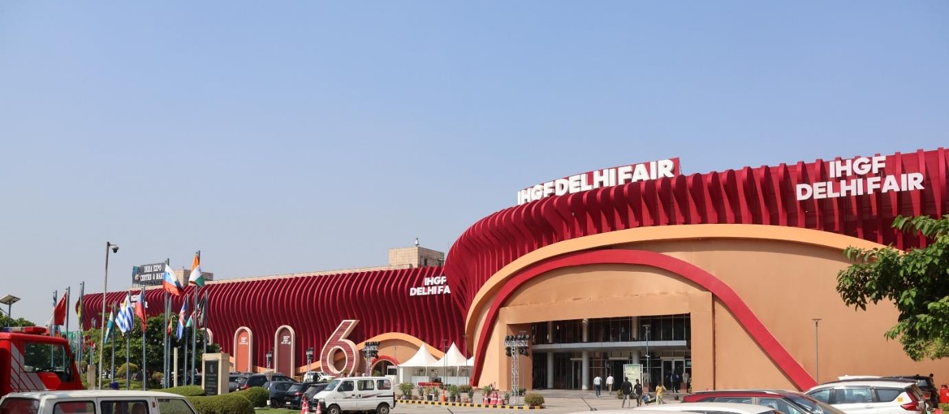 Exhibition preparations at India Expo Centre and Mart